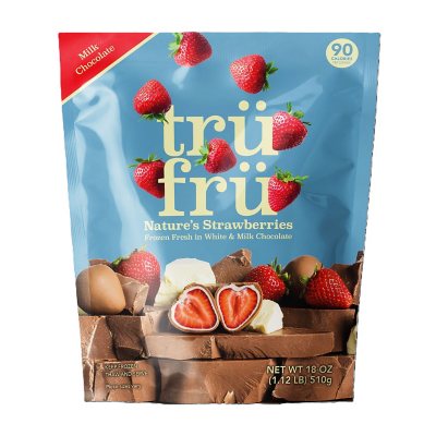 Tru Fru White & Milk Chocolate Covered Strawberries, Frozen (18 oz.) -  Sam's Club