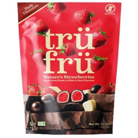 Tru Fru White & Dark Chocolate Hyper-Dried Strawberries, 16 oz.