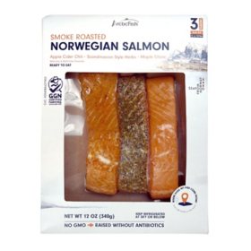 Arctic Fish Smoke Roasted Norwegian Salmon Trio (2 oz. packets, 3 pk.)