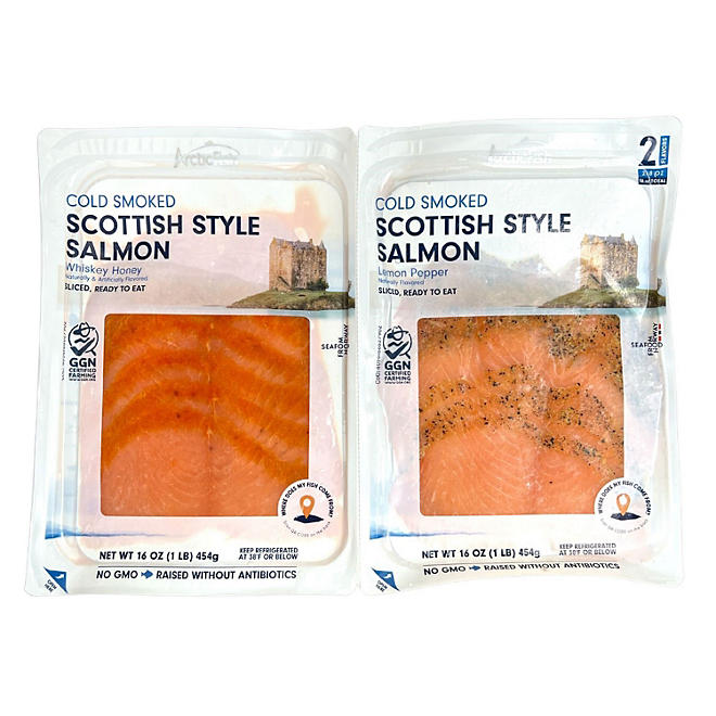 Arctic Fish Cold Smoked Scottish Style Salmon (8 oz., 2 pk.)