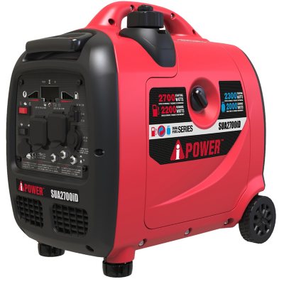 A-iPower SUA2700iD, 2700 Peak Watts, Dual Fuel Inverter Generator - Sam's  Club