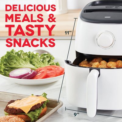 The Dash Tasti-Crisp air fryer makes cooking for 2 quick and easy