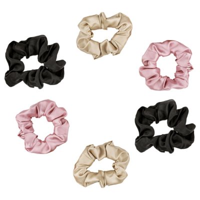 Satin Beauty Satin Hair Scrunchies (6 pk.) - Sam's Club