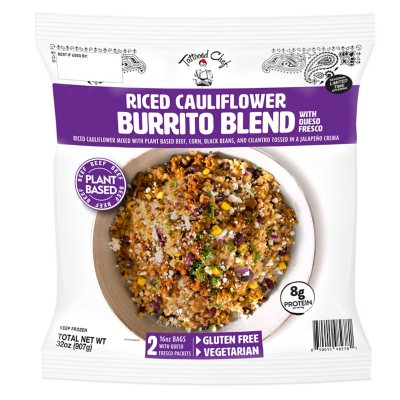 Tattooed Chef Riced Cauliflower Burrito Blend (32 oz ...