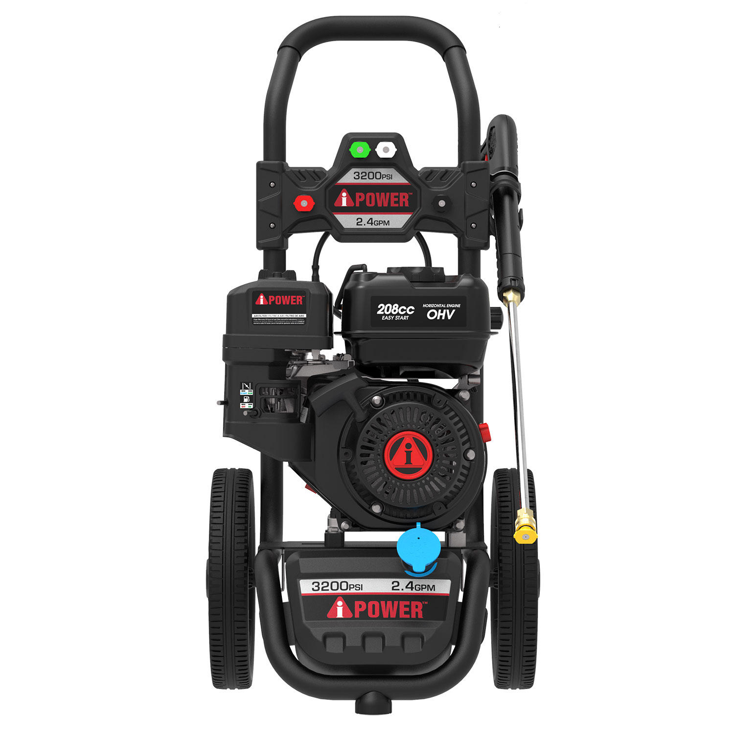 A-iPower 3200PSI Gas Pressure Washer with 2.4 GPM and 196 OHV Kohler Engine