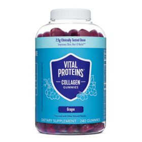 Vital Proteins Collagen Gummies, 2.5g Verisol Collagen Peptides, 240 ct.
