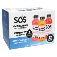 SOS Hydration Fruit Punch, Mango and Watermelon Variety Pack (16.9 fl. oz., 12 pk.)