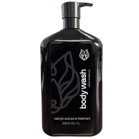 Black Wolf Men's Charcoal Body Wash, 33.8 oz.