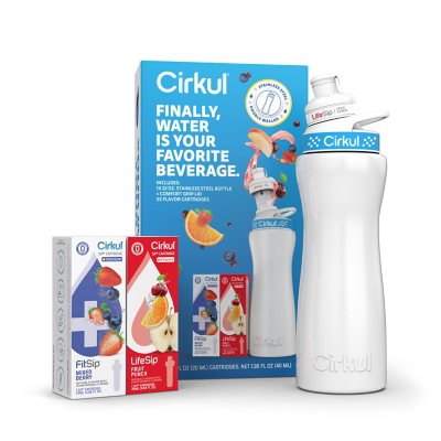 Cirkul 22oz. Stainless Steel Starter Kit + 2 Flavor Cartridges - Sam's Club