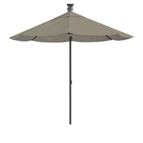 above Height Series 9' Smart Market Umbrella with Remote, Wind Sensor and Solar Panel - Spectrum Dove