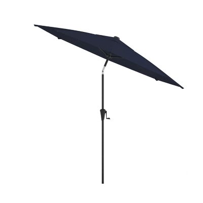 Above 9 Patio Market Umbrella OneClick Gen2 with Push Button Tilt:- Navy