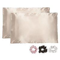 5-Piece Satin Pillowcase Beauty Kit (Choose Size and Color)