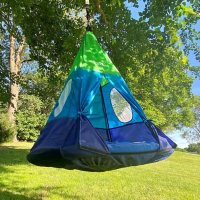 M & M Outdoor Tent Swing, 39in Platform Swing with Detachable Tent