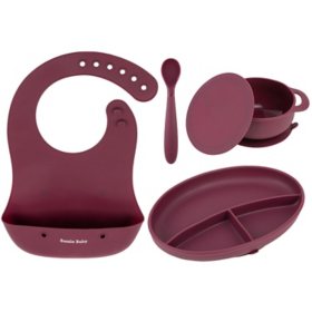 Foodie Silicone Feeding Set by Bazzle Baby, Choose Color