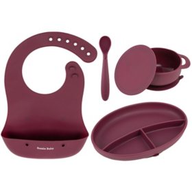 Foodie Silicone Feeding Set by Bazzle Baby (Choose Your Color)