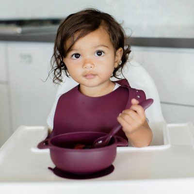 Foodie Silicone Feeding Set by Bazzle Baby (Choose Your Color