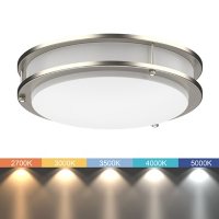 DYMOND 12-inch LED Ceiling Light Flush Mount Dimmable Double Ring 5-CCT