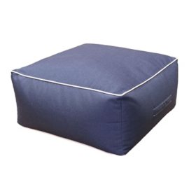 Outdoor Pouf, Sunbrella Spectrum Indigo Fabric