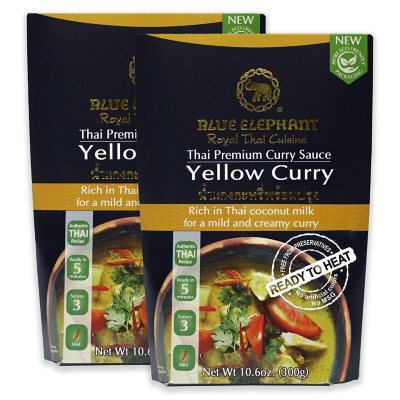 Blue Elephant Royal Thai Cuisine Yellow Curry Sauce 21.2 oz., 2 ct ...