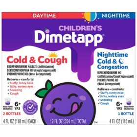 Children's Dimetapp Day & Night Value Pack, Grape Flavor 4 fl. oz./pk., 3 pk.