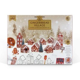Gingerbread Village Cookie Cutter and Decorating Set