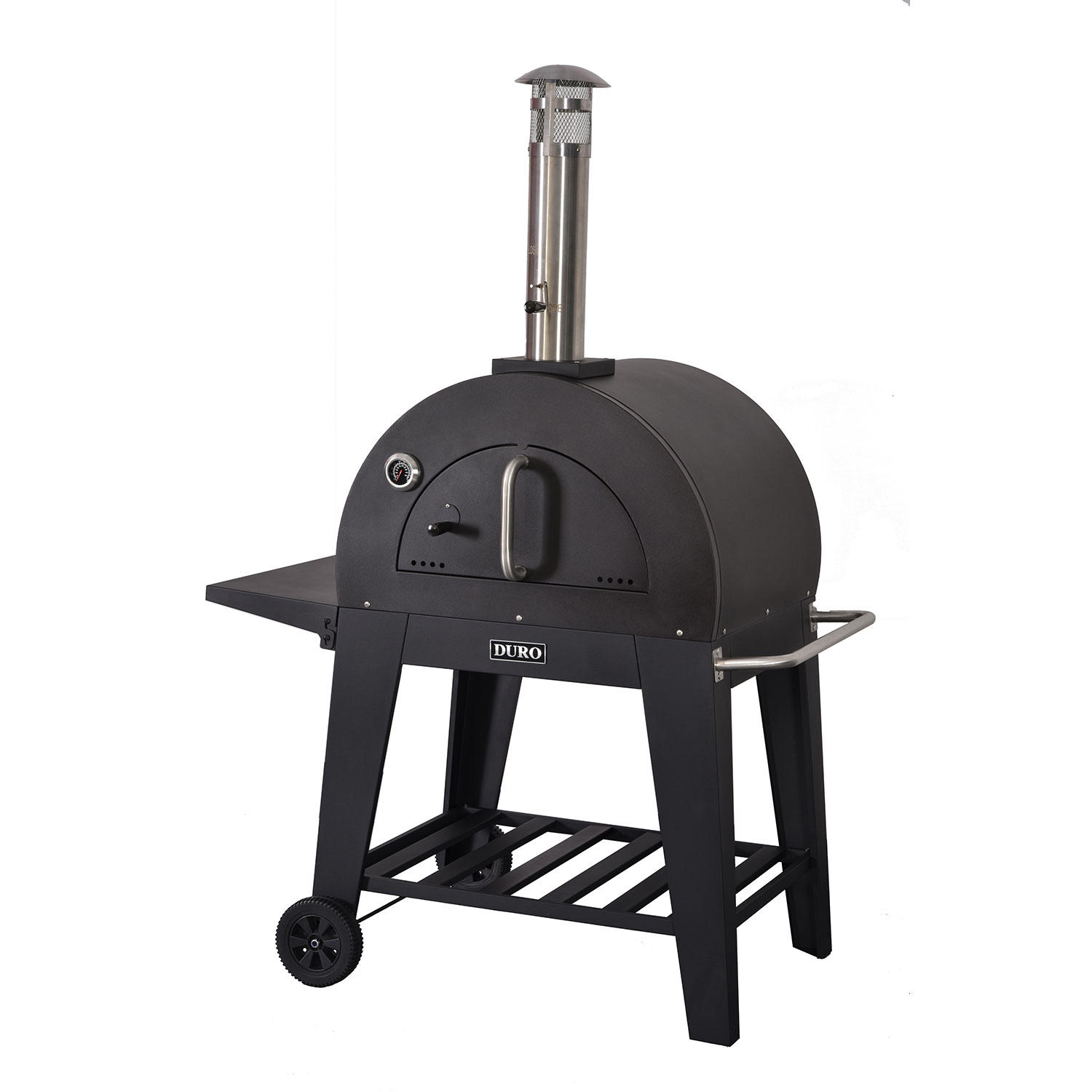 DURO Black Powdered Steel Wood Fire Pizza Oven (DPO-MM39)
