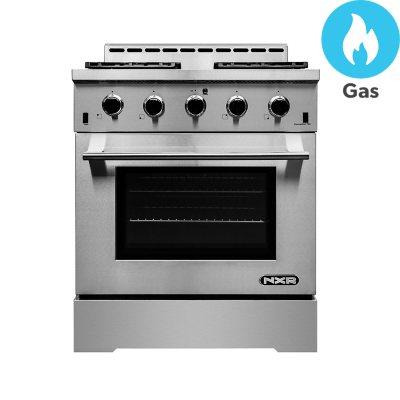 NXR 30 In. Freestanding Gas Range - Professional Style