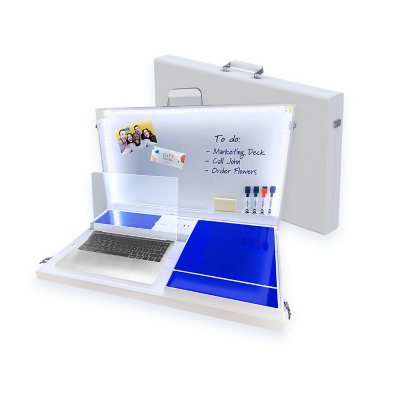 The Home Office by Worky 15 in 1 Portable Workspace White Sam s Club