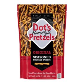 Dot's Homestyle Pretzels Original Seasoned Pretzel Twists, 35 oz.