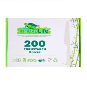  Innova Life White Cornstarch Knives, 200 ct.