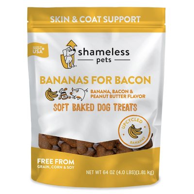 Shameless Pets Soft Baked Bananas For Bacon Dog Treats (4 lbs.) - Sam's Club