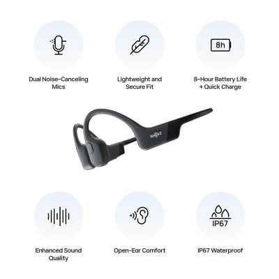 Shokz OpenRun Open-Ear Endurance Wireless Bluetooth Shokz OpenRun Open-Ear Endurance Wireless Bluetooth
