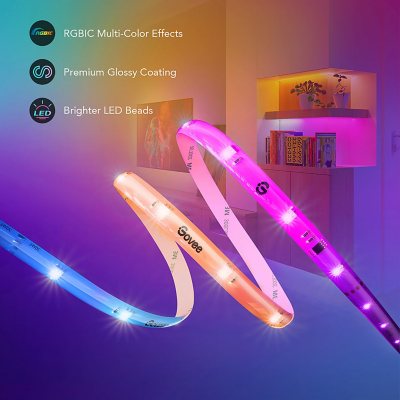 Govee RGBIC Multi-Color Smart Wi-Fi Curtain Lights - Sam's Club