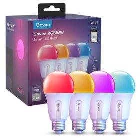 Govee 800LM RGBWW Smart LED Bulb 4 Packs