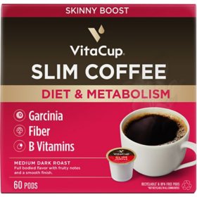 VitaCup Medium-Dark Roast Single Serve Coffee Cups, Slim Blend 60 ct.