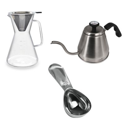 14 Ounce Pour Over Coffee Maker with Reusable Stainless Steel Filter Coffee