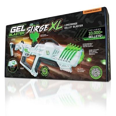 The Original Supersized Gel Blaster Surge XL - Rango extendido de más de  150 pies - Pistola de gel de juguete con cuentas a base de agua - Semi