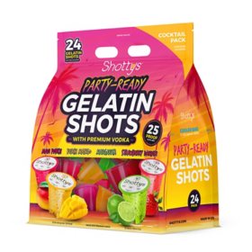 Shottys Cocktail Flavored Gelatin Shots, 50 ml, 24 pk.