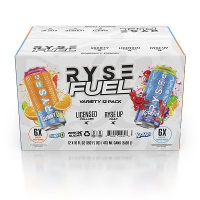 RYSE Fuel Energy Drink Variety Pack (16 fl. oz., 12 pk.) Sam's Club