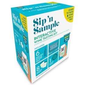 Sip 'n Sample Interactive Wine Tasting Kit (375 ml bottle, 6 pk.)