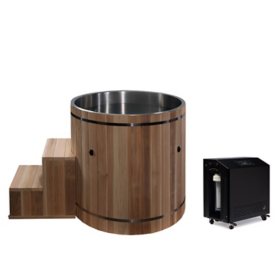 Dynamic SS Barrel 1-Person Cold Plunge Tub