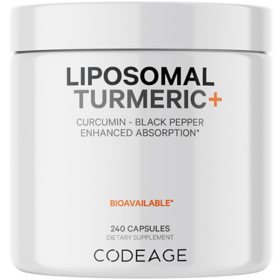 Codeage Liposomal Turmeric Curcumin + Black Pepper 240 ct.