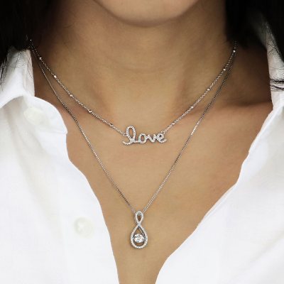 Sterling Silver and 14K Lock and Key Necklace - Sam's Club