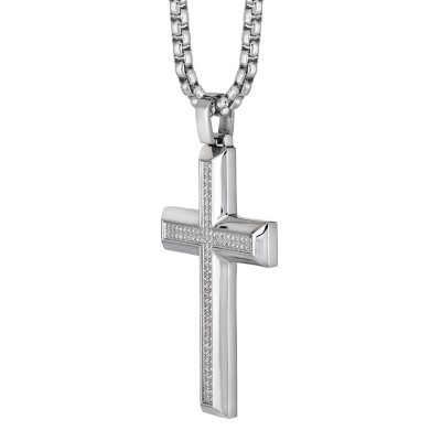 Mens gold cross on sale necklace kay jewelers