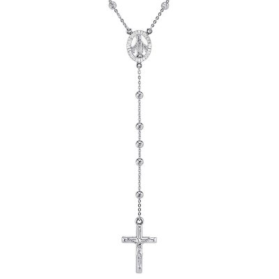 Pure hot sale silver rosary