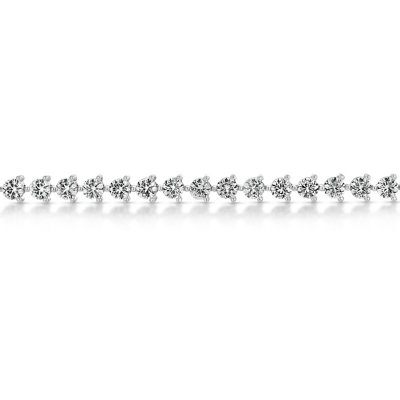 7 CT T.W. Lab White Sapphire Tennis Bracelet in Sterling Silver Sam s Club