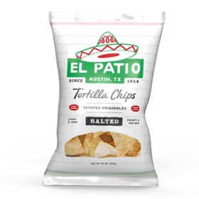 El Patio Salted Tortilla Chips, 20 oz.