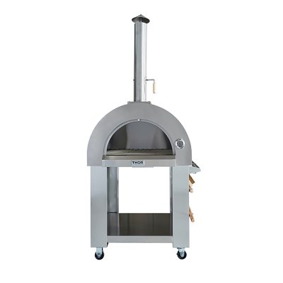 THOR KITCHEN Stainless Steel Wood Burning Pizza Oven High Grade Stainless  Steel Wood Fired Pizza Oven Outdoor Cooking Tool 
