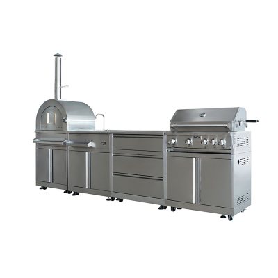 32 Inch 4-Burner Gas BBQ Grill with Rotisserie in Stainless Steel - THOR  Kitchen