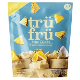 Tru Fru Pineapple Pina Colada in White Chocolate and Coconut, Frozen, 18 oz.